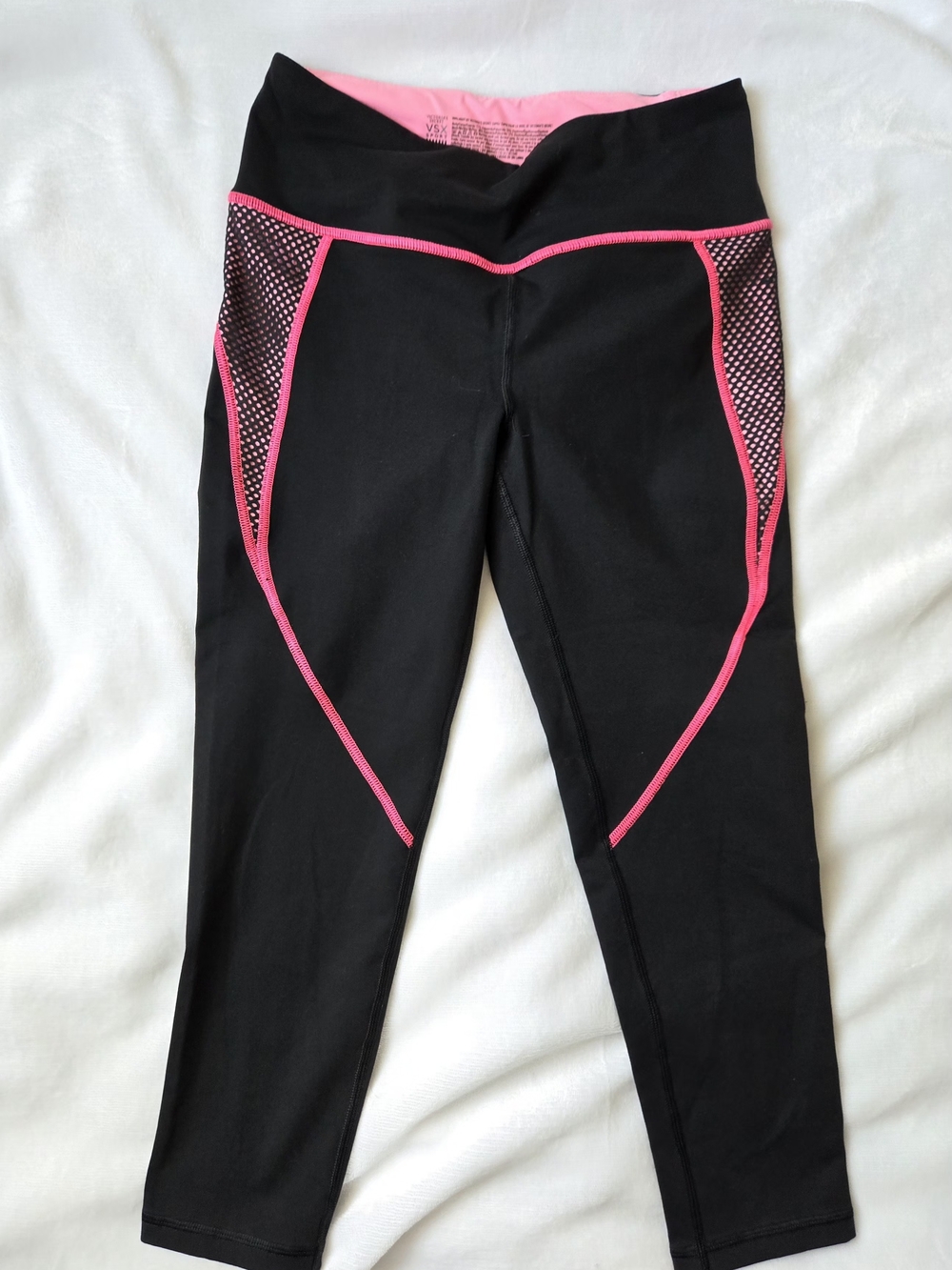 Victoria's Secret VSX Knockout Capri Leggings  Mesh Sport Women's Size S